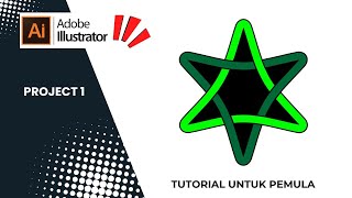 Tutorial Mudah : Cara Membuat Logo Bintang Keren di Adobe Illustrator #tutorial #adobeillustrator