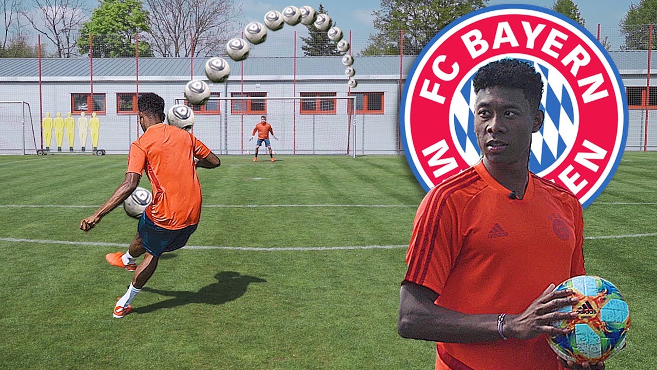 КАК СТРЕЛЯТЬ ШТРАФНЫЕ УДАРЫ КАК ДЭВИД АЛАБА. ТЮТОРИАЛ (ФК "Бавария" Мюнхен)