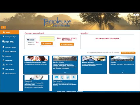 TUTO, comment s'inscrire sur le PORTAIL CITOYEN de Templeuve-en-Pévèle