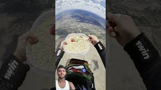 Eating oats with milk. Parachute landing.Area 51#skydiving#freefall#shorts #indoorskydiving