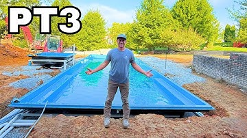 Pt3 Fiberglass Pool Install | Skimmer Return and light Fitting Install