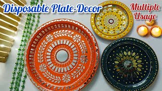 Diwali Decor on BUDGET! Mirror Mosaic Art on Paper Plate | Diwali Wall Hanging Decoration Ideas