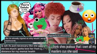 Ice Spice says Nicki Minaj is JEALOUS of her, tried to Take her Money, is Delusional & Ungrateful 😲☕ Resimi