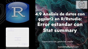 Graficos ggplot2: stat summary y error bar estandar | 4.9 Curso analisis y ciencia de datos Rstudio