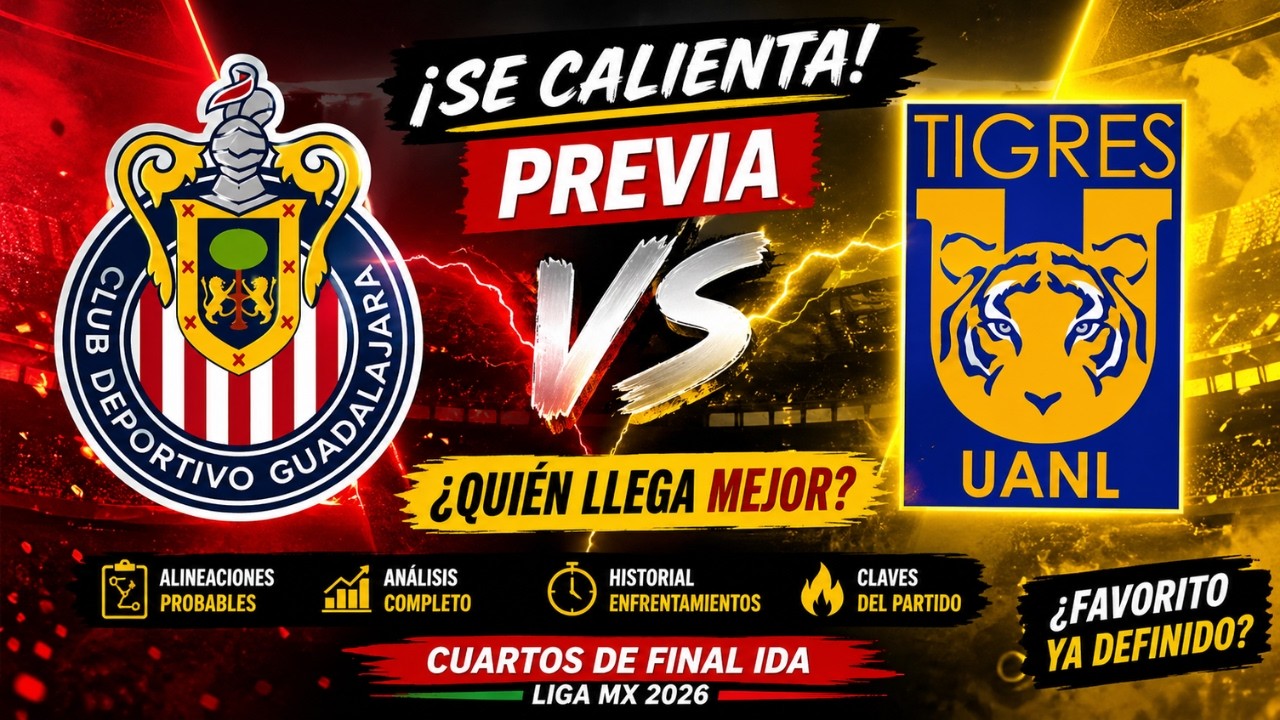 TIGRES VS CHIVAS EN VIVO 🔥 CUARTOS DE FINAL IDA | PARTIDO COMPLETO ...