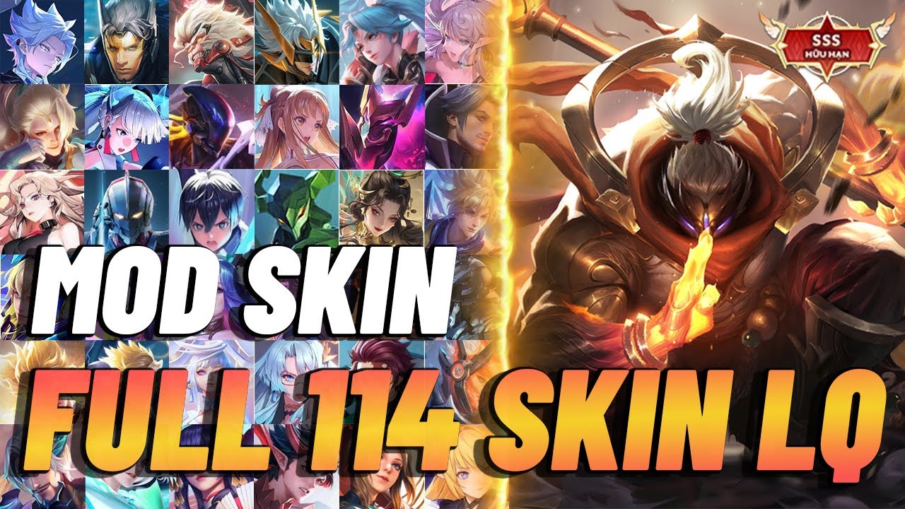 Hướng Dẫn MOD 114 Skin Liên Quân Ver 4 Mới Nhất Mùa S4 - AnLQ Mod - YouTube