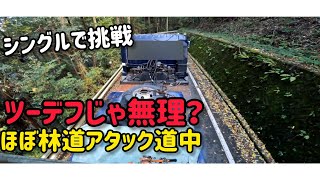 【ツーデフじゃ無理？】ほぼ林道アタック#トレーラー #トラック #truck #trailer#trailerbacking#trailerbackup#林道アタック 
