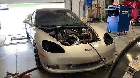 On 3 Performance Corvette Single Turbo System On The Dyno