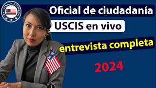 2024 Examen de Ciudadanía Americana - OFFICIAL USCIS Interview SPANISH