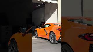Amplify Orange C8 Corvette On Stance Sf10 1920 Wheels Motorsports La
