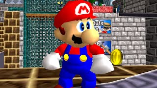 Super Mario 64 Decades Later - 100% Walkthrough Part 12 Gameplay - Wet-Dry City Town & Underground