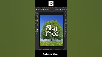 How to blend text with tree: The Power Of Adobe Photoshop! Tips & Tricks Revealed! #viral #shorts