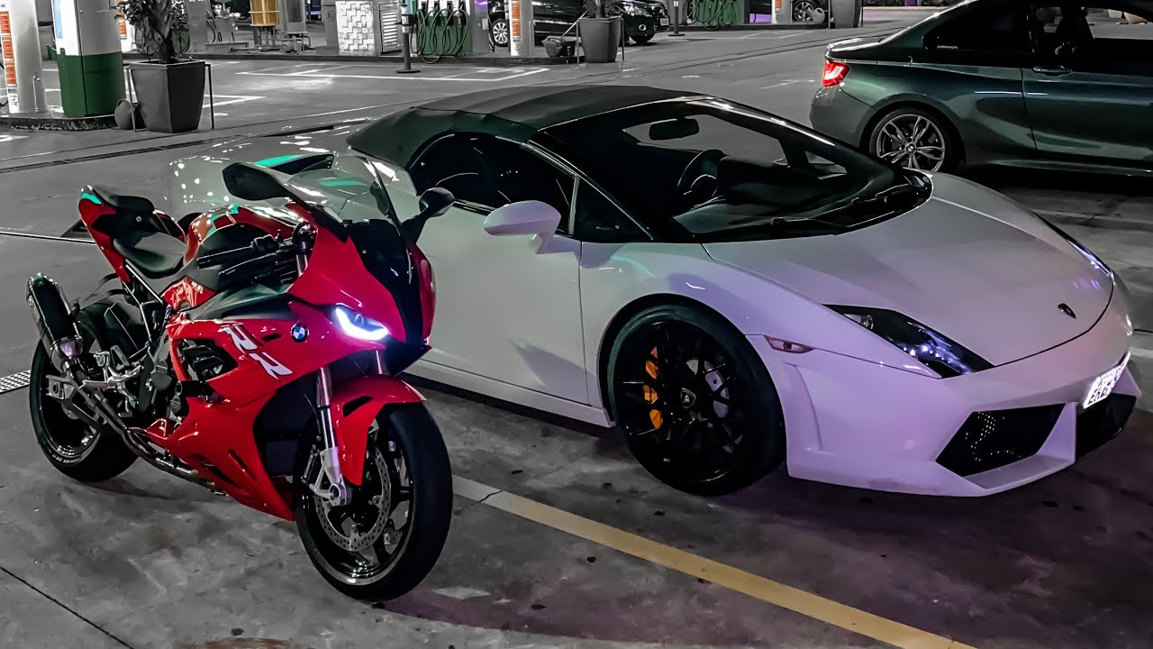 S1000RR vs LAMBORGHINI vs BMW 1M