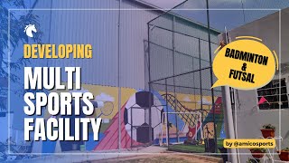 Multi-Sports Facility Developed by Amico | Wooden Badminton & Synthetic Turf Futsal | Jaipur, Raj