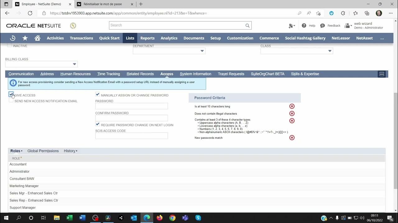 How to update password and security questions on NetSuite YouTube