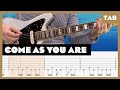 Come As You Are (Full Step, 1/2 Step, and Standard) Nirvana Cover | Guitar Tab | Lesson | Tutorial