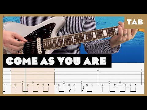 Come As You Are (Full Step, 1/2 Step, and Standard) Nirvana Cover | Guitar Tab | Lesson | Tutorial