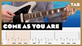 Video thumbnail of "Nirvana - Come As You Are - Guitar Tab (Full Step, 1/2 Step & Standard) | Lesson | Cover | Tutorial"