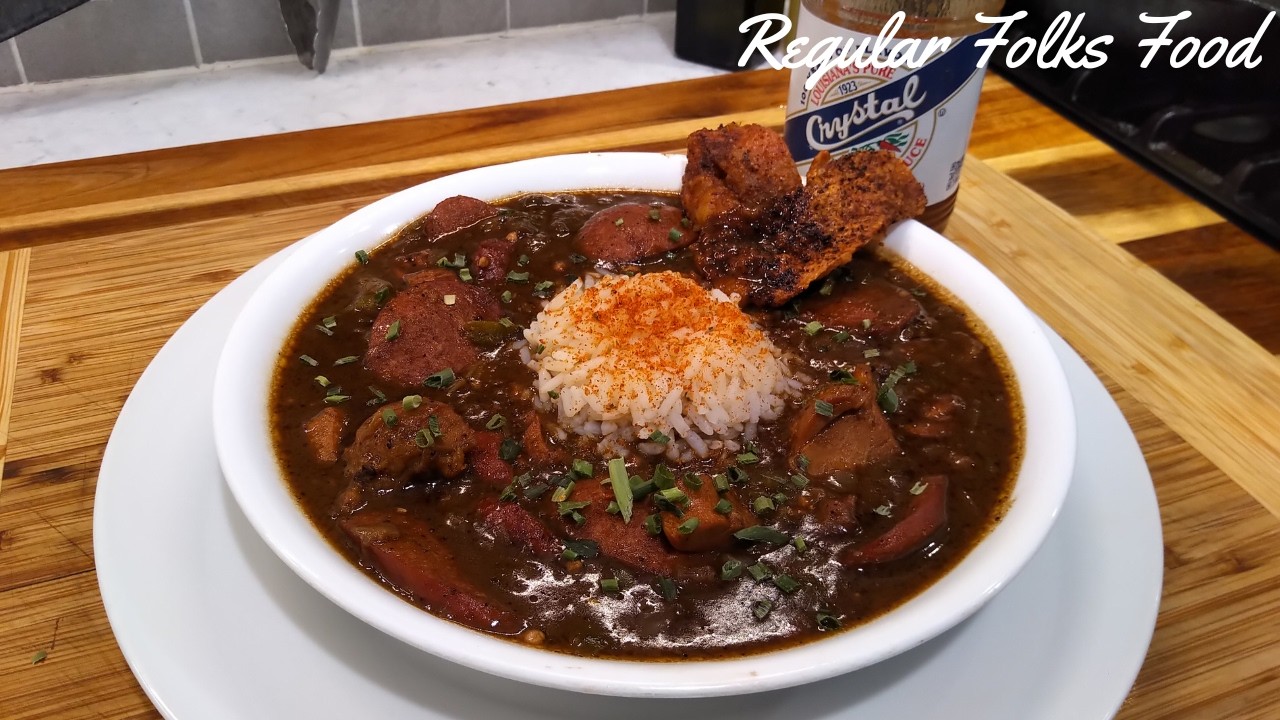 Луизианское гамбо — в стиле шеф-повара Пола — подробное руководство по приготовлению ру (заправки...