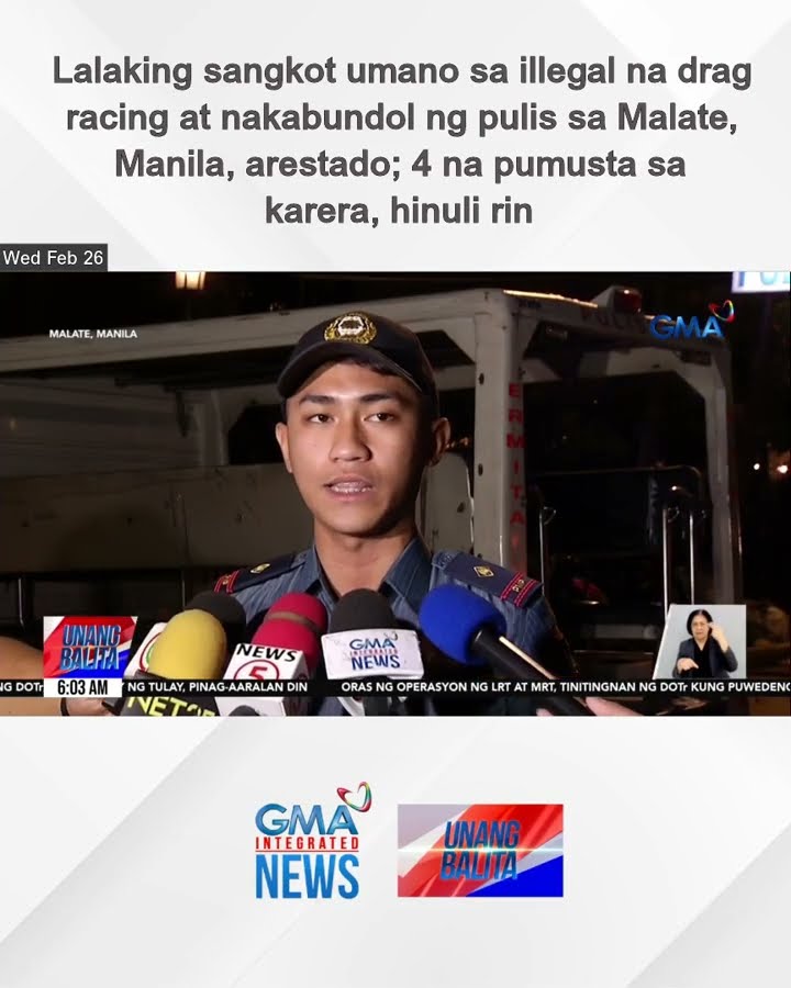 Lalaking sangkot umano sa illegal na drag racing at nakabundol ng pulis sa Malate,... | Unang Balita