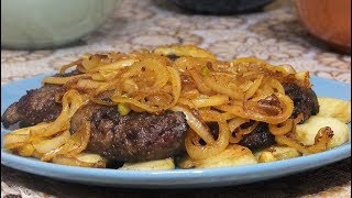 Как вкусно приготовить печенку – потрясающая Печень с луком и яблоками по - берлински Как вкусно приготовить печенку – потрясающая Печень с луком и яблоками по - берлински
