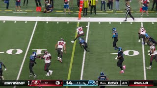 Tez Johnson hurdles and spins his way to the endzone