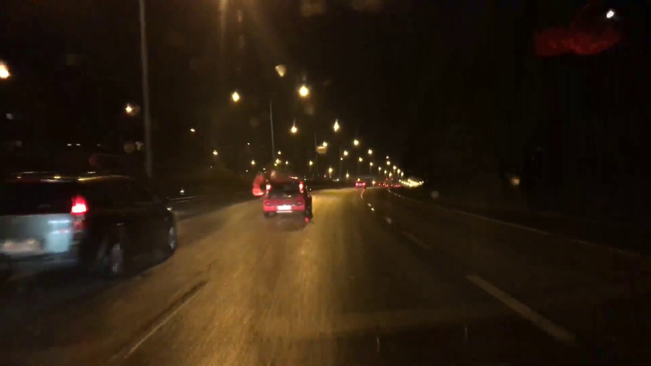 191209 Ruoholahti - Länsiväylä - Kehä II - Tuomarila vesisadetta