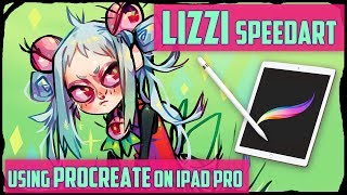 ★ Speedart ★ Lizzi - Using Procreate on iPad Pro