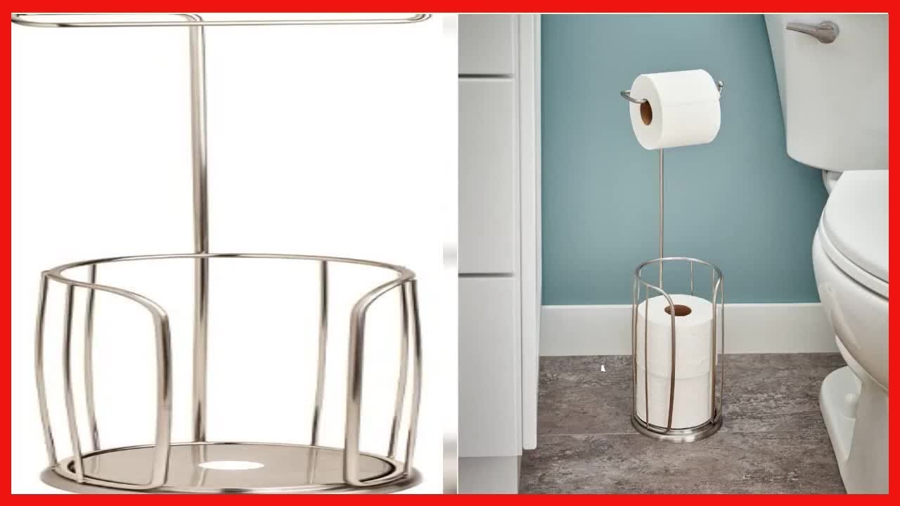 Franklin Brass Toilettenpapierhalter Napier | Satin Nickel | Wandmontage | Elegantes Badezimmer Zubehör
