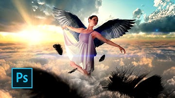 How to Make a Fantasy Photo Manipulation - Angels fly -  Photoshop manipulation tutorials
