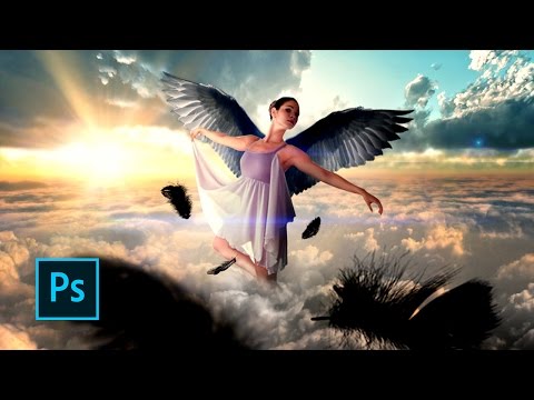 How to Make a Fantasy Photo Manipulation - Angels fly -  Photoshop manipulation tutorials