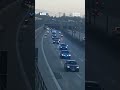 Scenes of the arrival of President Ahmad al Sharaa's motorcade and the accompanying ministerial dele