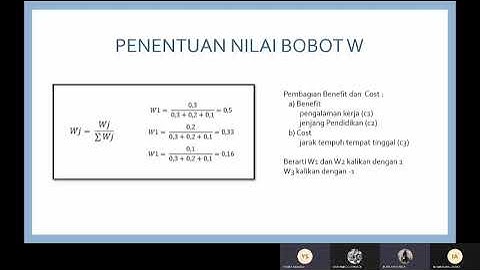 Perhitungan Manual Metode Weighted Product (WP) _ Sistem Pendukung Keputusan