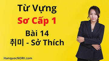 Từ Vựng Tiếng Hàn Tổng Hợp Sơ Cấp 1 - Bài 14: 취미 - Sở Thích