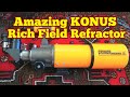 Konus vista 80mm refracting telescope a short tube rich field refractor