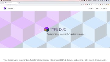 Typescript: generate documentation