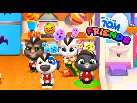 Vampire Makeover in My Talking Tom Friends! 🧛✨ Halloween Update