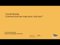 Tutoriel moodle comment sortir notes de loutil test 