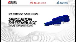 SOLIDWORKS Simulation : Analyse de contraintes sur un assemblage de chape d'articulation