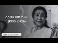 End of an era: Veteran singer Asha Bhosle passes away at 92