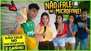 QUEM NÃO FALAR NO MICROFONE GANHA 50R$ ( QUEM GANHOU? ) [ REZENDE EVIL ]