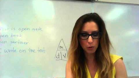 Volume by Displacement and Density