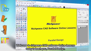 Richpeace CAD Software Online Lessons-Tip of the day-Parallel Design (V9)