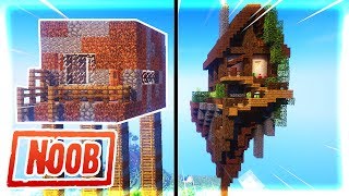 Thăm Nhà NOOB Xây Đảo Trên Trời Trong Minecraft