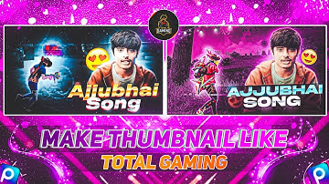 How To Make Thumbnail Like Total Gaming On Android | Free Fire Thumbnail Kaise Banaen | FF Thumbnail