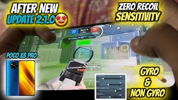 POCO X3 PRO PUBG New Sensitivity Settings | GYRO & NON GYRO WITH SENSI CODE 🔥 OF NEW UPDATE 2.1.0