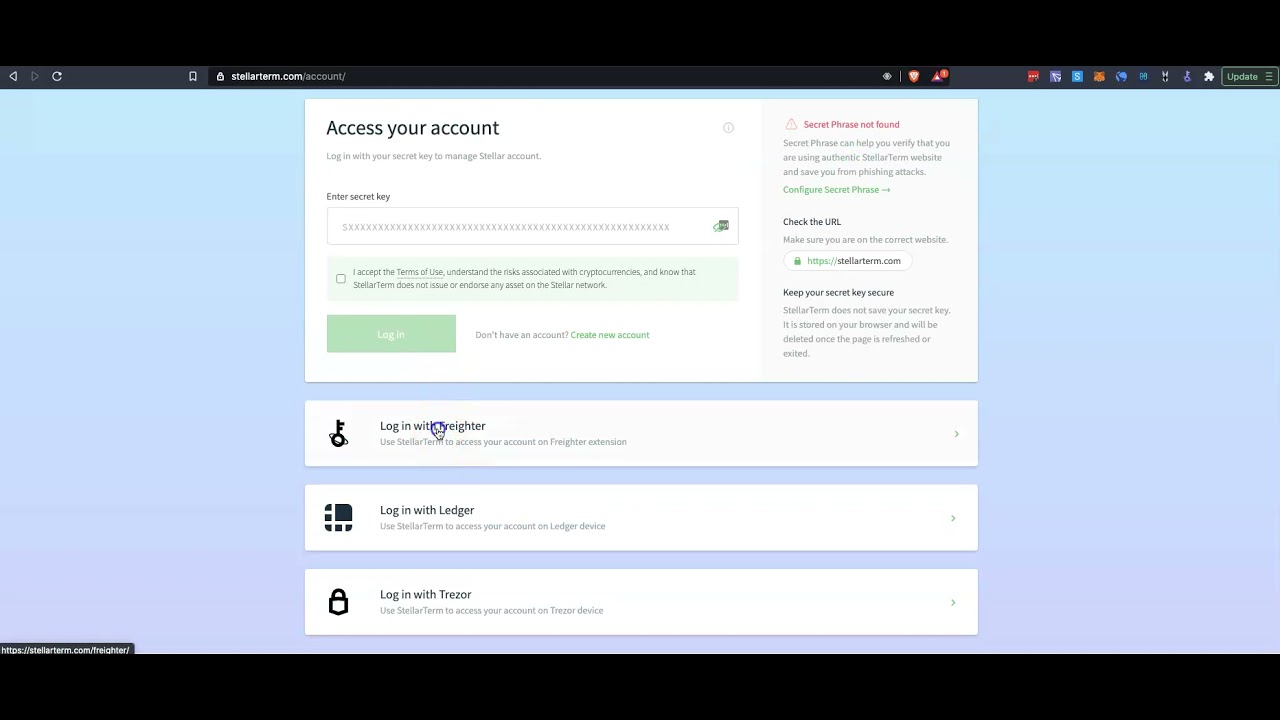 How to send Stellar Assets using Freighter Wallet - YouTube