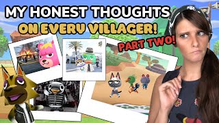 SPICY OPINIONS ON EVERY ANIMAL CROSSING VILLAGER! (Part 2)
