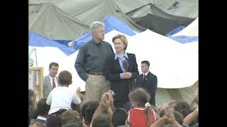 Pres. Clinton Visiting Kosovar Refugees (1999)