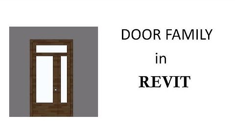 Revit How To Create Simple Door Family